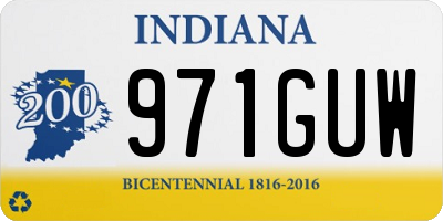 IN license plate 971GUW