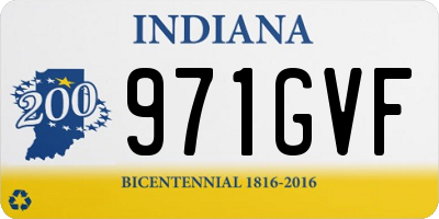 IN license plate 971GVF
