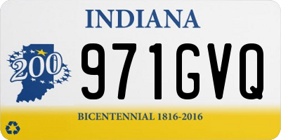 IN license plate 971GVQ