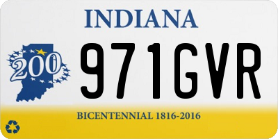 IN license plate 971GVR