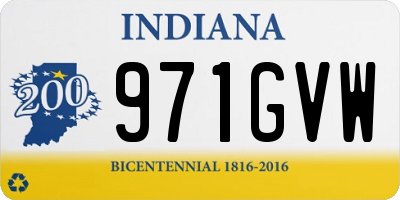 IN license plate 971GVW
