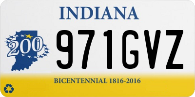 IN license plate 971GVZ