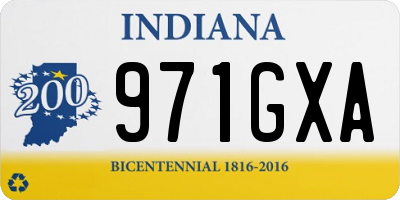 IN license plate 971GXA