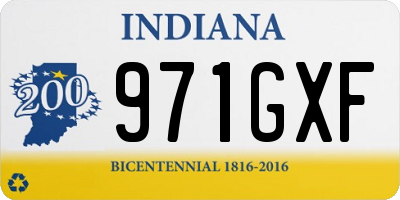 IN license plate 971GXF