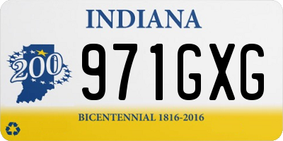 IN license plate 971GXG