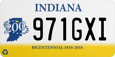 IN license plate 971GXI