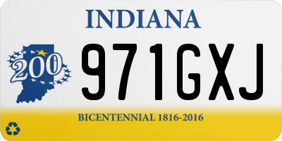 IN license plate 971GXJ