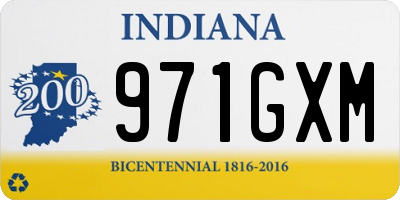 IN license plate 971GXM
