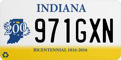 IN license plate 971GXN