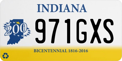 IN license plate 971GXS