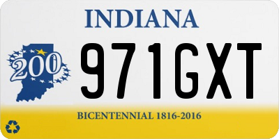 IN license plate 971GXT