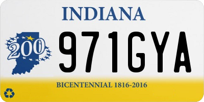 IN license plate 971GYA