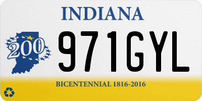 IN license plate 971GYL