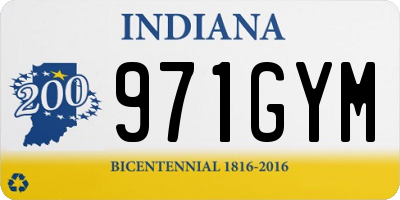 IN license plate 971GYM
