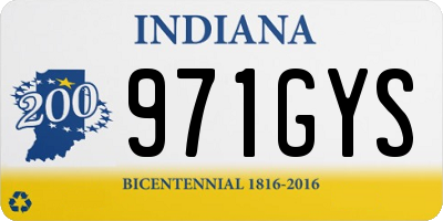 IN license plate 971GYS