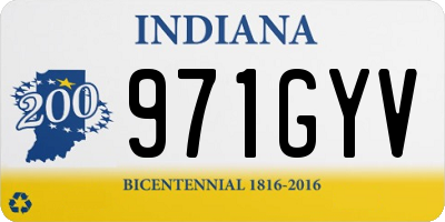 IN license plate 971GYV