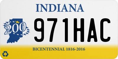 IN license plate 971HAC