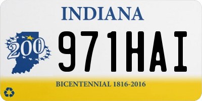 IN license plate 971HAI