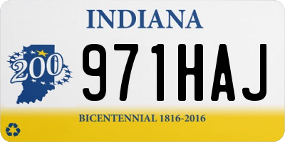 IN license plate 971HAJ