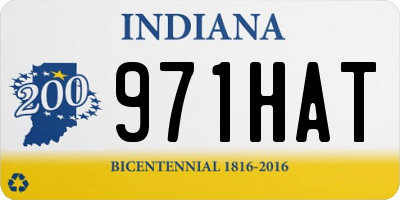 IN license plate 971HAT