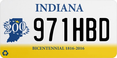 IN license plate 971HBD