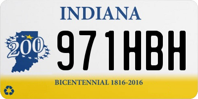 IN license plate 971HBH
