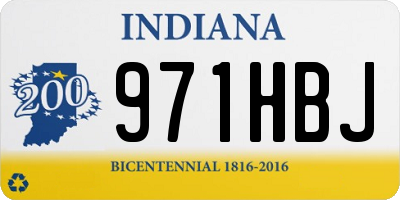 IN license plate 971HBJ