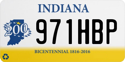 IN license plate 971HBP