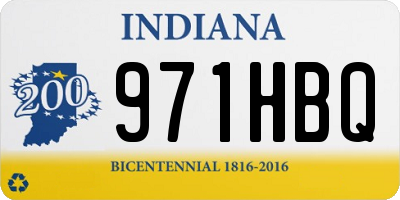 IN license plate 971HBQ