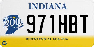 IN license plate 971HBT