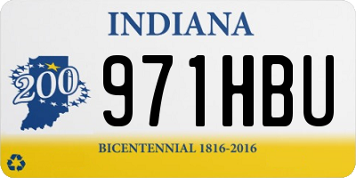 IN license plate 971HBU