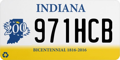 IN license plate 971HCB