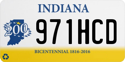 IN license plate 971HCD
