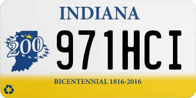 IN license plate 971HCI