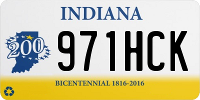 IN license plate 971HCK