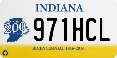 IN license plate 971HCL
