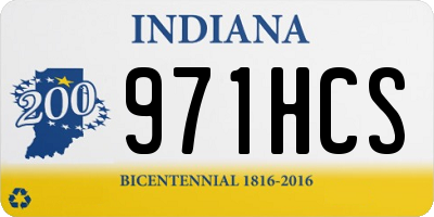IN license plate 971HCS