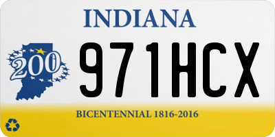 IN license plate 971HCX