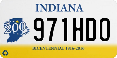 IN license plate 971HDO