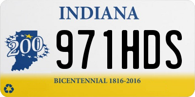 IN license plate 971HDS