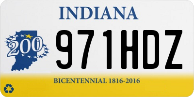 IN license plate 971HDZ