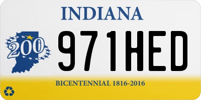IN license plate 971HED