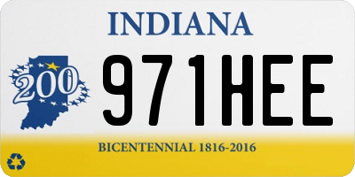 IN license plate 971HEE