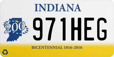 IN license plate 971HEG