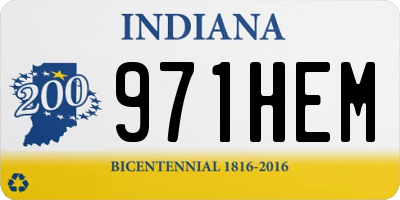 IN license plate 971HEM