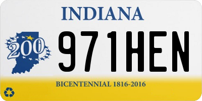 IN license plate 971HEN