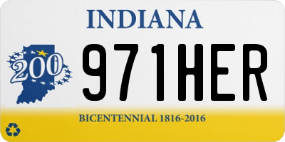 IN license plate 971HER
