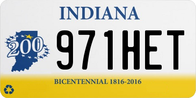 IN license plate 971HET