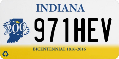 IN license plate 971HEV
