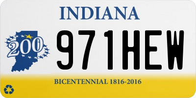 IN license plate 971HEW